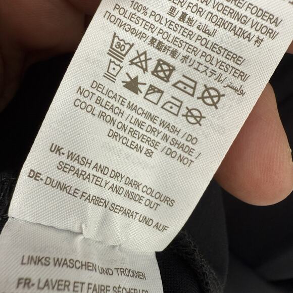 BODEN Blouson Jersey Mini Dress Black Women Size 12L Long Sleeve High Neck NEW - Picture 6 of 8